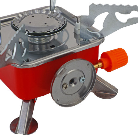 Плитка газ. к бал. с цанг. захватом портативная тм ЕРМАК, 12х12х10см