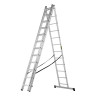 Лестница, 3 х 12 ступеней, алюминиевая, трехсекционная, Сибртех