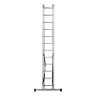 Лестница, 3 х 12 ступеней, алюминиевая, трехсекционная, Сибртех