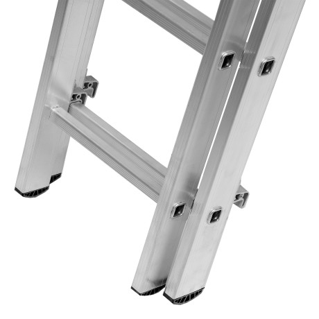 Лестница, 3 х 12 ступеней, алюминиевая, трехсекционная, Сибртех