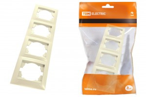 TDM Лама рамка СУ 4 мест. сл. кость (вертик.) (12!) SQ1815-0135