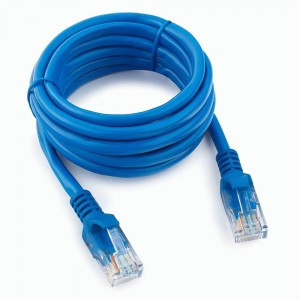 Cablexpert патч-корд медный UTP cat5e, 2м, литой, многожильный (синий)