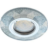 Ecola DL1654 MR16 GU5.3 св-к  Стекло граненый Серебряный блеск/Хром 25x90 FS1654EFF (10!)