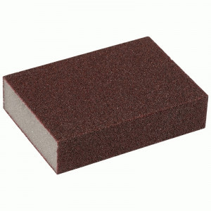 Губка для посуды для сильных загрязнений карборундовая, 10*7*2,5см (20!) 104452 Рыжий кот