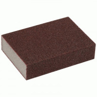 Губка для посуды для сильных загрязнений карборундовая, 10*7*2,5см (20!) 104452 Рыжий кот