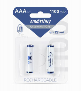 Ак-р Smartbuy аккумулятор AAA/R03 NiMh 1100 mAh (24/240) (SBBR-3A02BL1100)