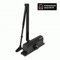 Доводчик дверной БУЛАТ ULTIMATE ДД-120 A-B (60-140 кг) черный, морозостойкий(10)