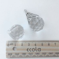 Ecola &quot;Сделай сам Хрустал. св-к&quot; Подвеска Шар Прозрачный бол. (цена за уп.10шт) DT24RVECB