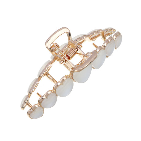 Краб для волос ЮНИLOOK, 7,5см, металл, пластик, 1 дизайн, ACS-93