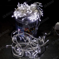 Гирлянда LED L-4-2 180 ламп прозрачный провод белый