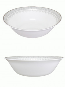 Тарелка суповая Цветочное кружево 19см, 800мл стеклокерамика (кратность 6шт!!!) МФК LFBW75/H230302