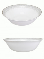 Тарелка суповая Цветочное кружево 19см, 800мл стеклокерамика (кратность 6шт!!!) МФК LFBW75/H230302