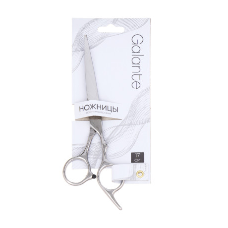 GALANTE Ножницы парикмахерские, металл, 17см