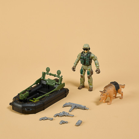 ИГРОЛЕНД Набор игровой Военная операция Береговая охрана, PP, PVC, 22,5х15,5х4см