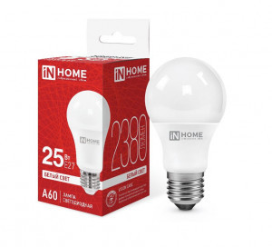 ASD/InHome лампа св/д VC ЛОН A60 E27 25W(2380lm) 4000K 4K 118x60 (без пульсации) 2051