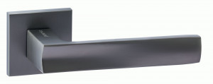 Ручка дверная компл.квадрат.основ. PUERTO Фриттата SLIM мат.черный никель INAL 527-03 slim MBN