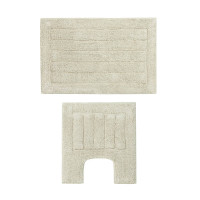 VETTA Набор ковриков для ванной и туалета 40x60+40x40 см, хлопок, серый (Индия)