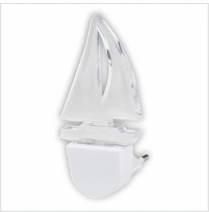 LEEK ночник св/д детский мягкий 0,1W LED NL-352-K, кораблик, 51x58x112