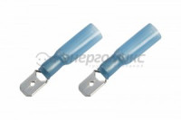 REXANT клемма плоская изол. термоусаживаемая (КПИт штекер - 6.35мм 1.5-2.5мм, цена за шт (100!), 08