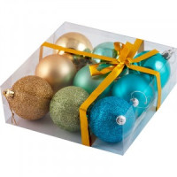 Набор шаров &quot;Ментол&quot;, 9 шт., 6 см Волшебная страна