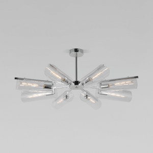 EUROSVET люстра 8x60W E14 820x820x310 хром/стекло/прозр. 70144/8 Умный дом Trompeta a060901