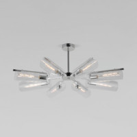 EUROSVET люстра 8x60W E14 820x820x310 хром/стекло/прозр. 70144/8 Умный дом Trompeta a060901