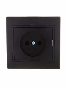 Lezard Мира роз. СУ 1 мест. 16А черный бархат (керамика, корпус PC) 701-4242-121