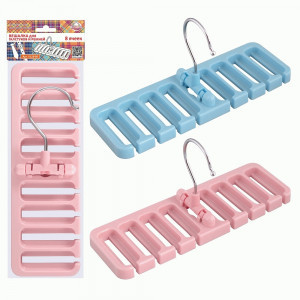 Вешалка д/галстуков и ремней 22,5*7,5*11см (кратность 4!!!) пластик, металл VL26-80