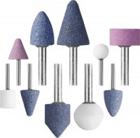 Набор STAYER &quot;MASTER&quot;: Абразивные минишарошки-насадки д/гравера/дрели, хвост. D3.2/6.0мм, 10 предм.