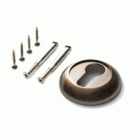 Накладка на цилиндр квадрат. PUERTO бронза античная INET AL 08 AB