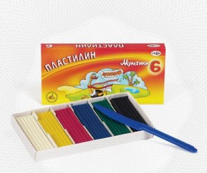 Пластилин 6 цв. 120г МУЛЬТИКИ со стеком ГАММА 20701