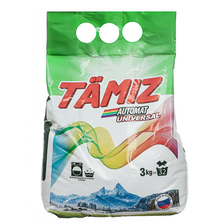 Стиральный порошок TAMIZ автомат универсал п/э, 3 кг