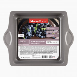 Форма д/выпечки сталь прямоуг 32*25*5,5см с ручками Карлотта 75976 Master House