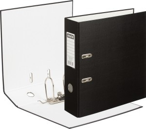 Папка регистратор с арочн.мех.Attache Selection Экономи 90 мм,черный 1017492