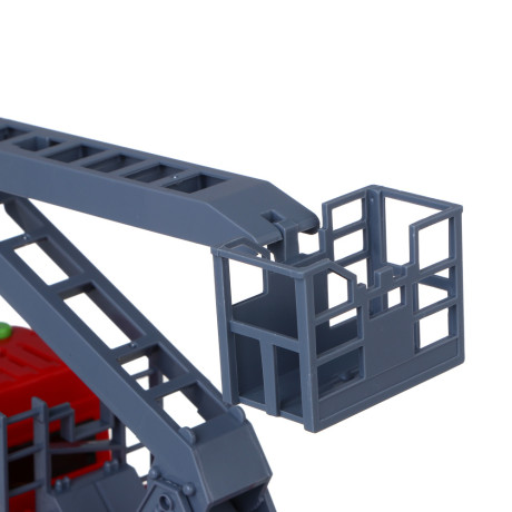 ИГРОЛЕНД Машинка пожарная, свет, звук, инерция, выдвижной кран, 3хAG13, ABS, 27х15х21 см