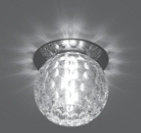 Gauss CR003 св-к встр. G9 Кристалл 80(50)x90 Кристалл/Хром