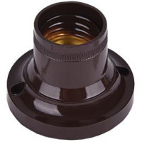 Ecola патрон накладной прямой E27 Коричневый AB7STKEAY (10!)