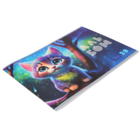 ClipStudio Альбом для рисования A4 20л., офсет 90г/м2, обл. картон, скрепка, 4 дизайна