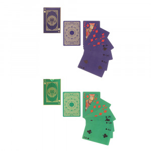 Карты игральные, пластиковые с фольгированным слоем, 54 карты, 4 цвета