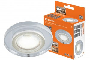 TDM GU5.3 MR16 50W св-к встр 03-05 12/220В зеркальн/хром декор стекло (10!) SQ0359-0055