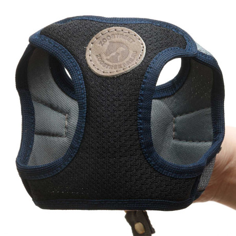 Шлейка-жилетка+поводок сетка трехслойная на липучке Малая