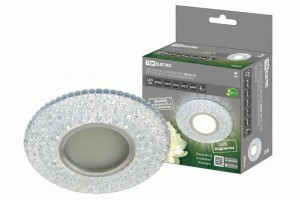 TDM Св-к св/д встр. СВ 03-15 MR16 50W G5.3 LED подсветка 3W зеркальный/хром SQ0359-0145