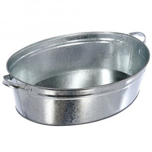Таз оцинкованный овальный 23л, 36552 Банные штучки
