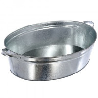 Таз оцинкованный овальный 23л, 36552 Банные штучки