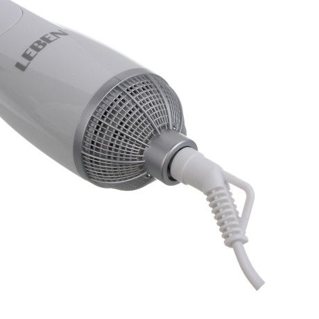 LEBEN Фен-щетка для волос, 1000Вт, 3 темп.реж., 2 насадки