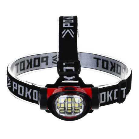 РОКОТ Фонарь налобный, 6 СОВ, 3 режима, 3хААА, 80х30х43 мм