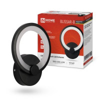 ASD/InHome св-к св/д бра упр 15W(1050lm) 2K-4K-6K 200x190x50  STEP COLOR черн ELEGANT BLISSAR-B 3142