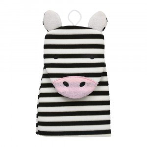 Мочалка для нежной и чувствительной кожи Зебра, 23*13см 41456 Банные штучки