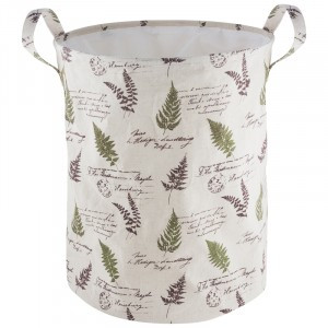 Корзина д/белья "Листья" TLB-02, 38*38*48см, тканевая 312193 Рыжий Кот