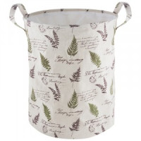 Корзина д/белья &quot;Листья&quot; TLB-02, 38*38*48см, тканевая 312193 Рыжий Кот